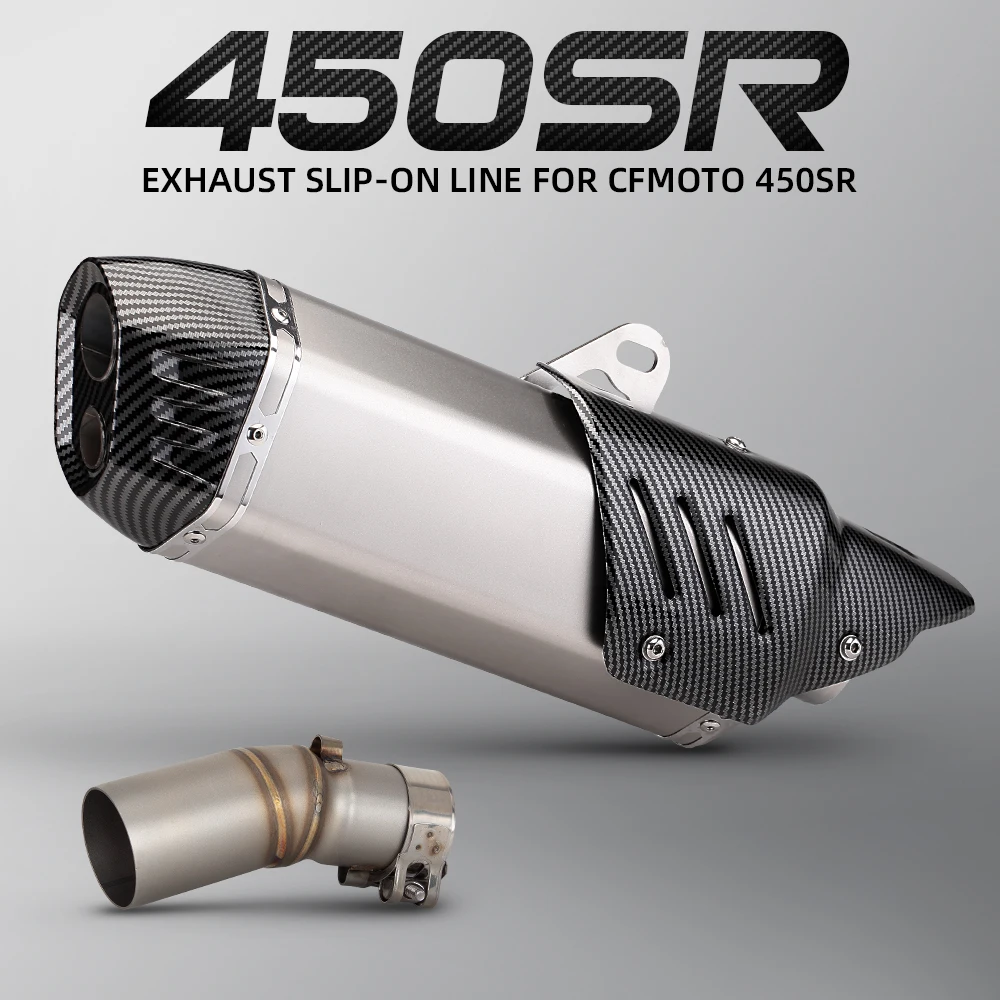 

450SS exhaust Slip on Line S7 Muffler For CF MOTO 450SR 450SS 450NK 450 SR SS NK 2022-2026 motorcycle exhaust pipe racing kit