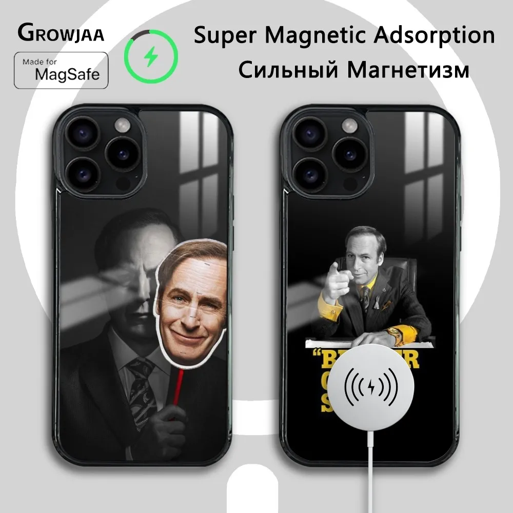 

Movie C-Call Saul Vintage Phone Case For iPhone 16 15 14 13 12 11 Pro Max Plus Mini Magsafe Mirror Wireless Magnetic Cover