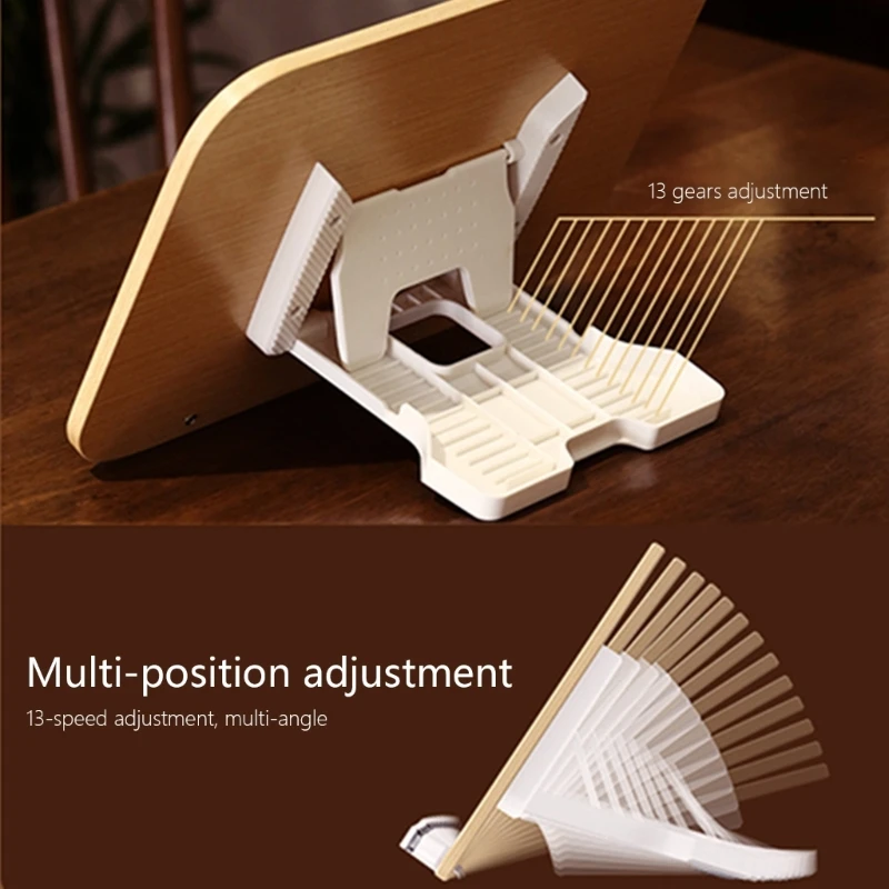 Mutifunctional Stand Hold Books Tablets 13.5x9.3in Book Holder For Reading Adjustable Book Stand With Page Holder Clip