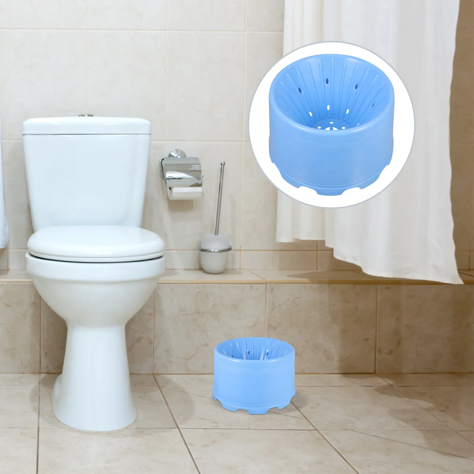 

Portable Mop Squeeze Basket for Effortless Water Removal Hand Press Drainage Design Space Saving Hollowed Plastic Mopping Supply
