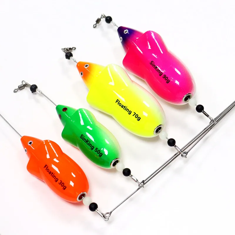 

1PC 30g50g70g90g Water Mouse Bait Sea Fishing Lure Floating and Sinking Water Lure Fishing Rat Bait Long Cast Trolling Lure