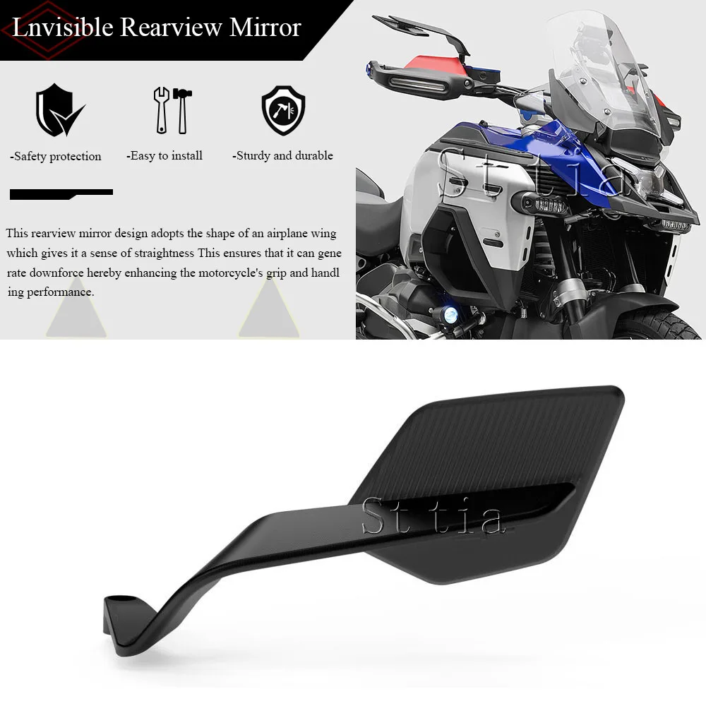 

R1300GS 2025 Задний вид для BMW R1300GS ADV R1300GS Adventure Мотоцикл Регулируемые зеркала-невидимки Концевые боковые зеркала заднего вида