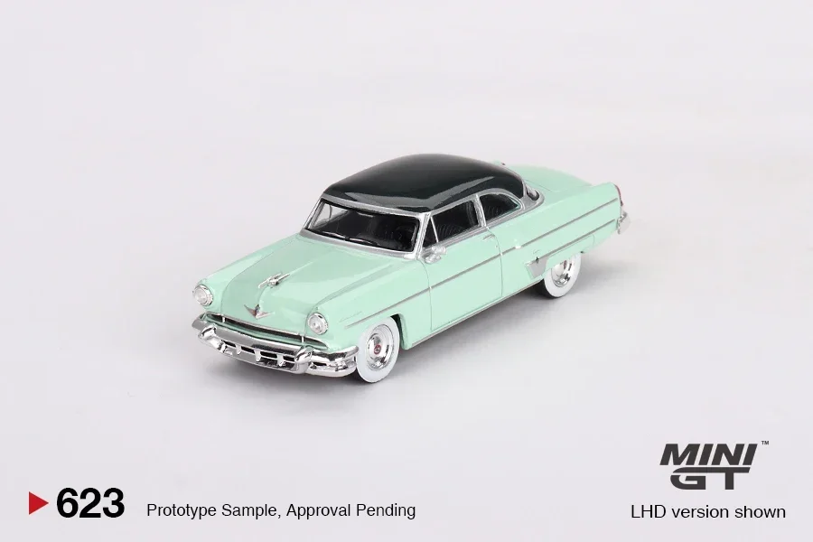 MINIGT 1/64 Lincoln Capri 1954 Parklane Green / Bloomfield Car Alloy Vehicle Diecast Metal Model Kids Xmas Gift Toys for Boys