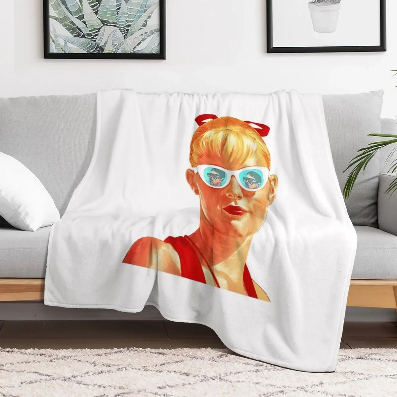 

GIRLS SQUINTS THE SANDLOT Throw Blanket Quilt Soft Blankets