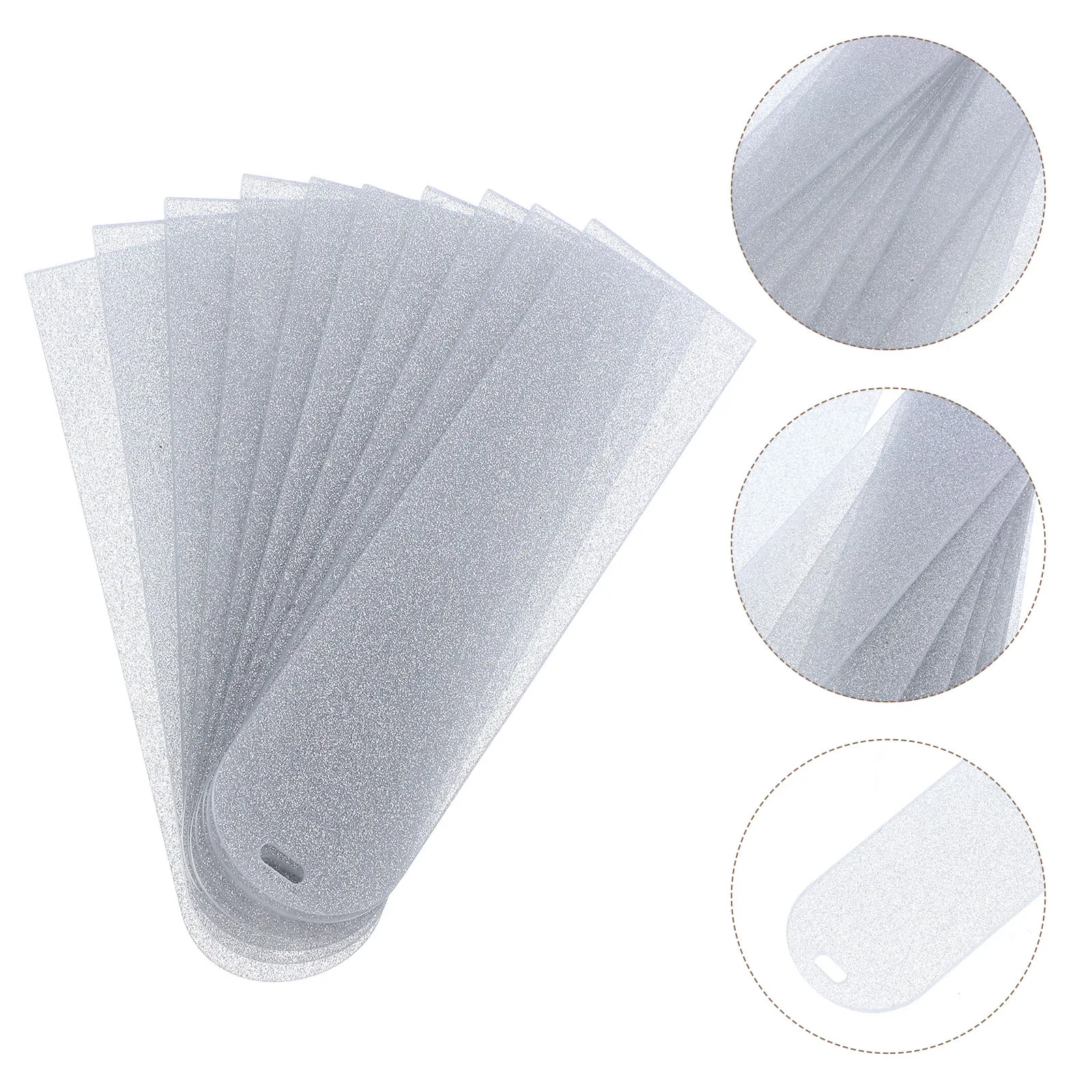 

10Pcs Acrylic Bookmarks Blank DIY Craft Supplies Reading Markers Unpainted Tags for Kids Adults Acrylic Blank Ornaments