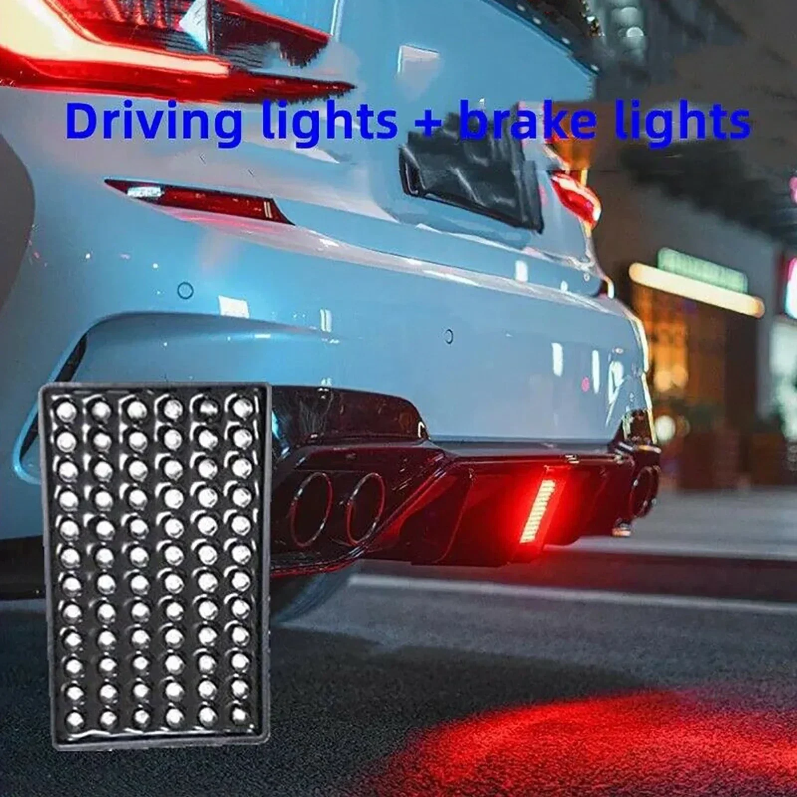 72LEDs Car Brake Light Universal 12V F1 Style Car Accessories Led Signal Lights Rear Diffuser Spoiler Tail Light For BMW/Benz/VW