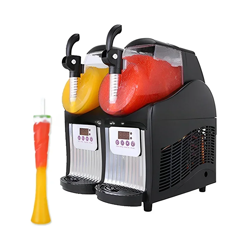 JTKX-02 Type 300W 2.5L*2 Bowls Home Frozen Drink Ice Slush Maker Margarita Granita Machine with Digital Control Panel