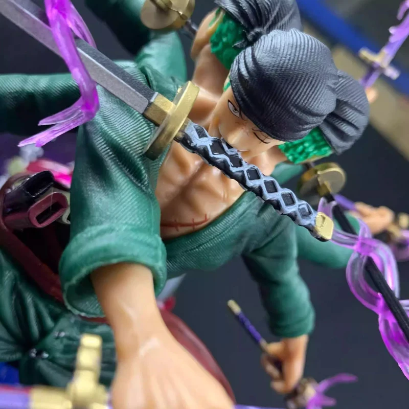 

Коллекционная фигурка Зоро из One Piece: Асура Ророноа Зоро, статуэтка, модель, игрушка для рождественской коллекции, подарок