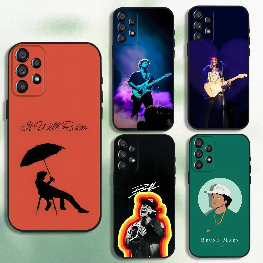 

Singer B-Bruno M-Mars Phone Case For Samsung Galaxy A20,A21s,A22,A31,A32,A52,A53,A72,73,A80 Soft Black Cover