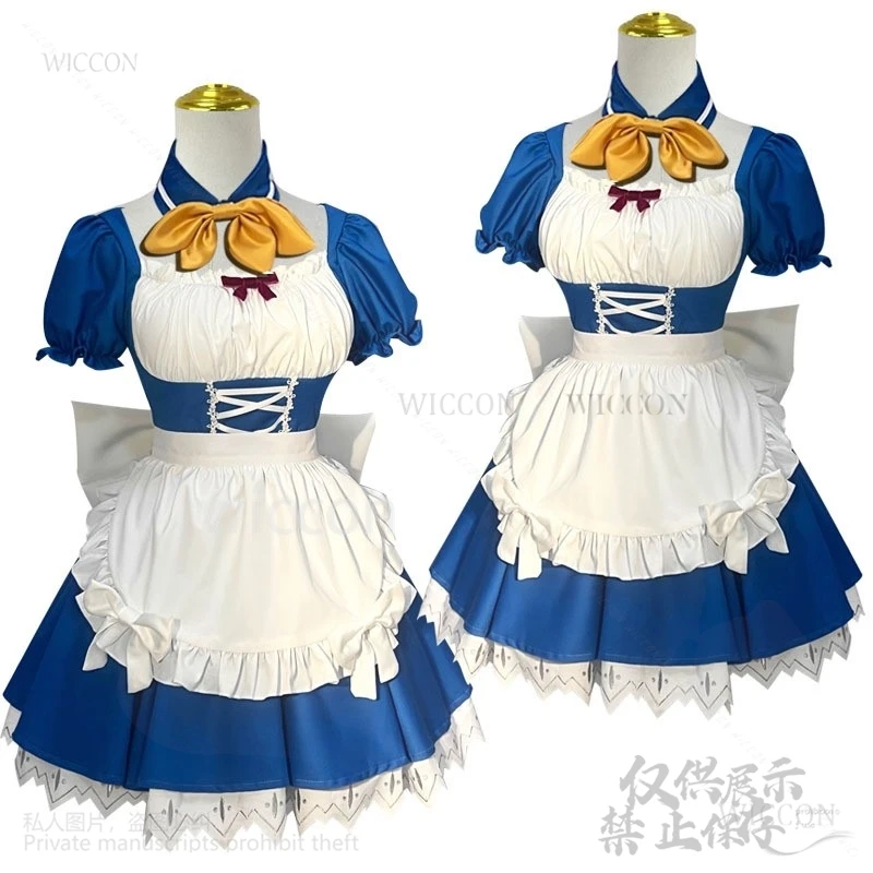 Disfraz de Anime Asuka Rei EVAA, disfraz Sexy de Lolita, vestido de sirvienta rojo y azul, pelucas Kawaii japonesas dulces para mujeres, Halloween para niñas personalizadas