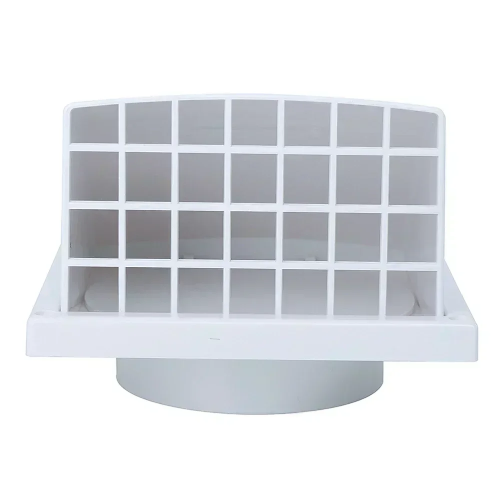 ABS Außenwand Lüftungsgitter Dunstabzugshaube Kanal Luftauslass mit Ventil Wand Air Vent Outlet Abdeckung Abluftgitter