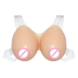 New Realistic Silicone Breast Forms Strap Artificial Huge Fake Boob Tits For Crossdresser Transgender Cosplay Drag Queen