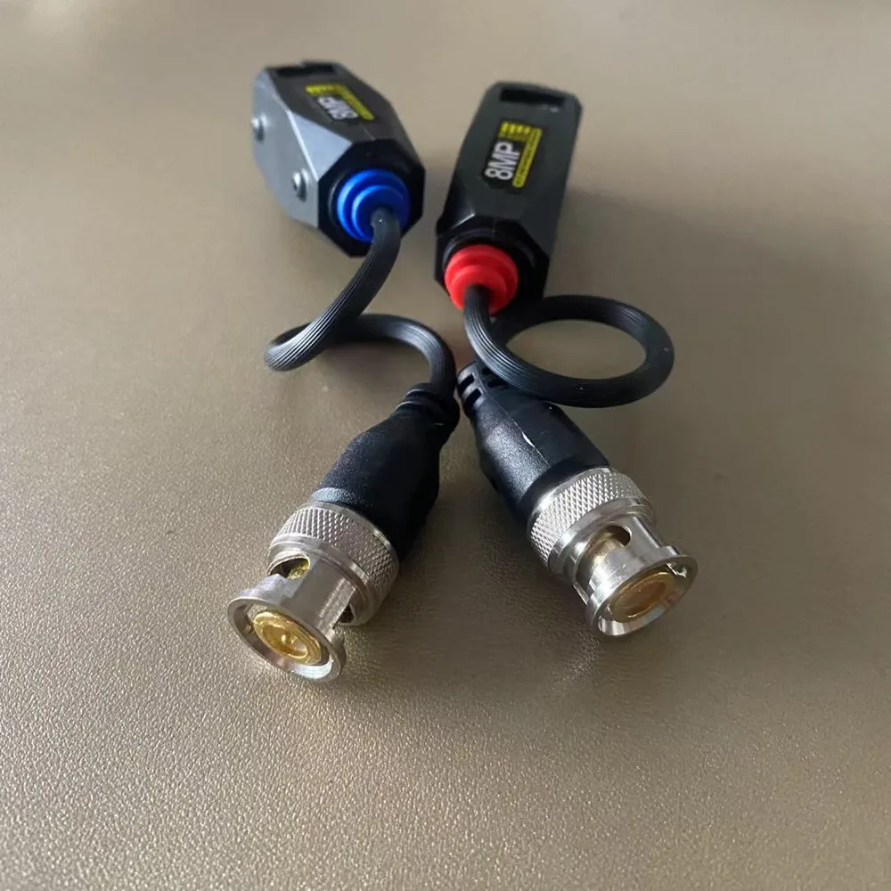 جهاز إرسال واستقبال فيديو Balun 8MP HD CVI/TVI/AHD لكاميرا CCTV الأمنية BNC Cat5 CCTV UTP Video Balun