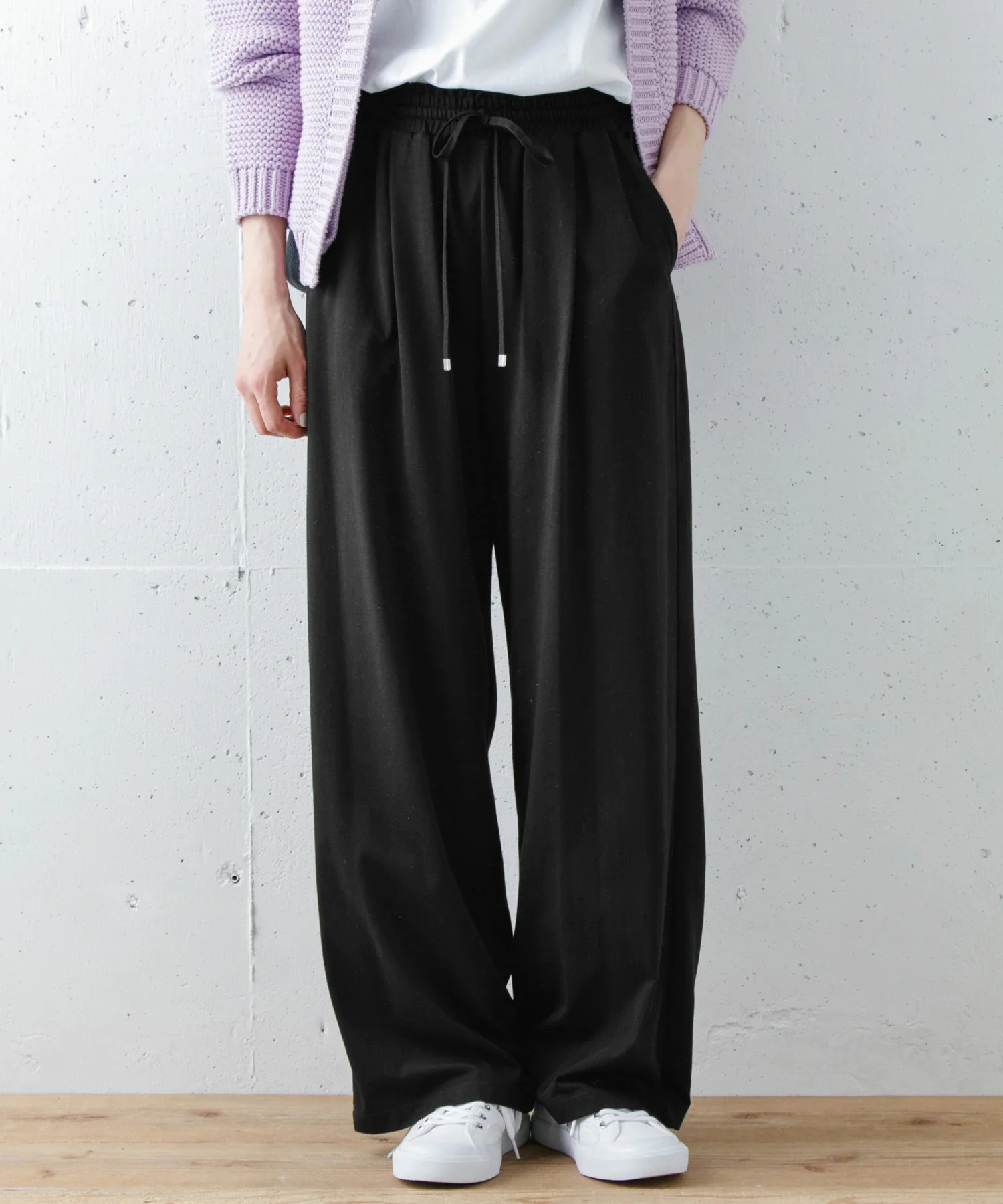 

Женские повседневные трикотажные брюки с высокой талией, свободного кроя, прямые штанины, на резинке, из смесового хлопка, удобные спортивные штаны, осень 2025