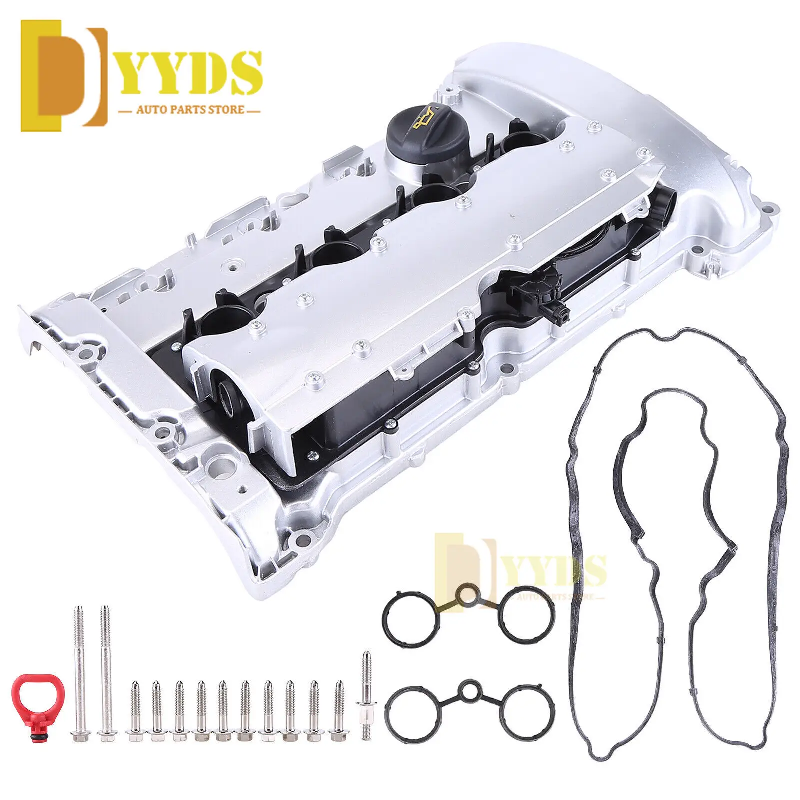 11127585907 Aluminum Engine Valve Cover W/ Gasket For BMW Mini Cooper S JCW R56 R55 R57 R58 R59 2007-2012 1.6L Rock Cover