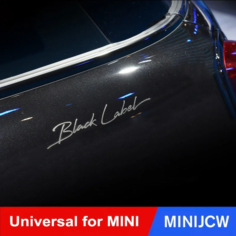 Car Sticker Black Label Signature Decal Sticker For Mini Cooper Clubman R55 R56 R60 R61 F54 F55 F56 F60 Countryman Accessories