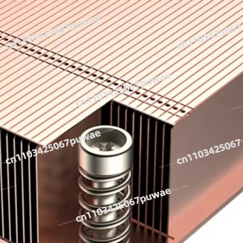 Steam Chamber Radiator 200 Watts Cut Copper Fin 1U Server Cooler VC Central Processor Cooler LGA1700 Passive Processor