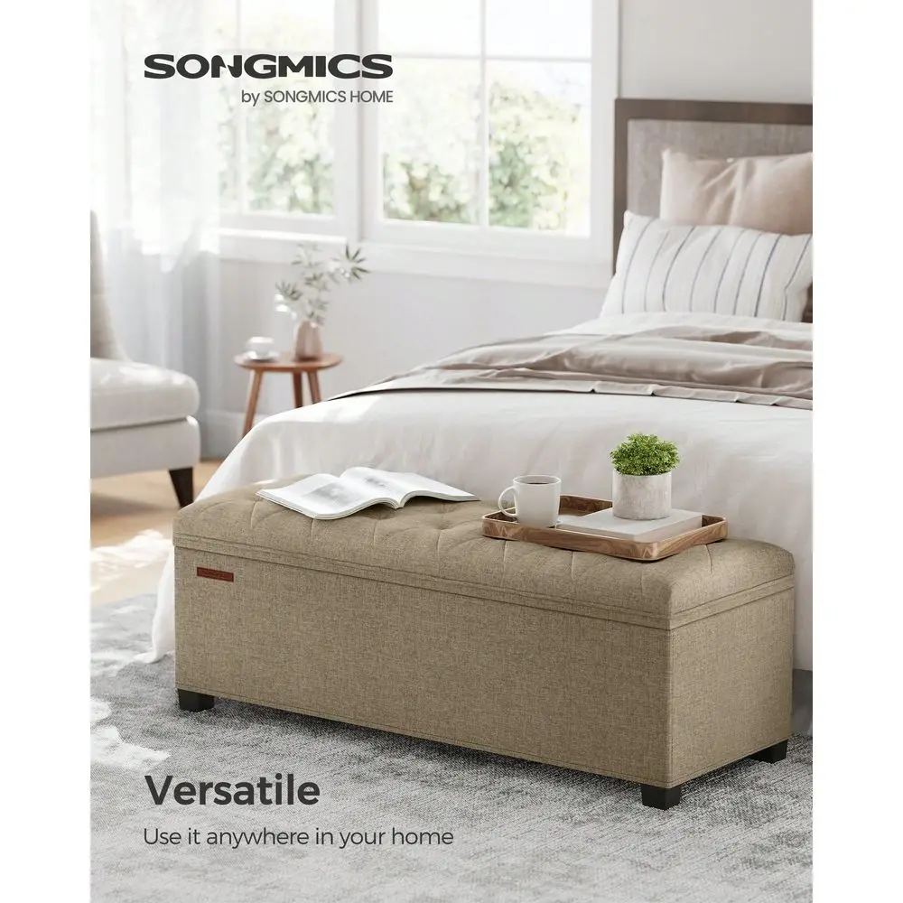 

Storage Ottoman Bench, Bench With Storage, For Entryway, Bedroom, Living Room, Dark Gray