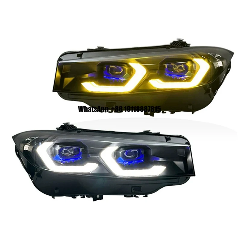 Upgrade Laser Dual Color DRL Headlights for BMW 3 Series G20 G28 LED Headlight Modified 2023-2025 Headlights LED Front Light