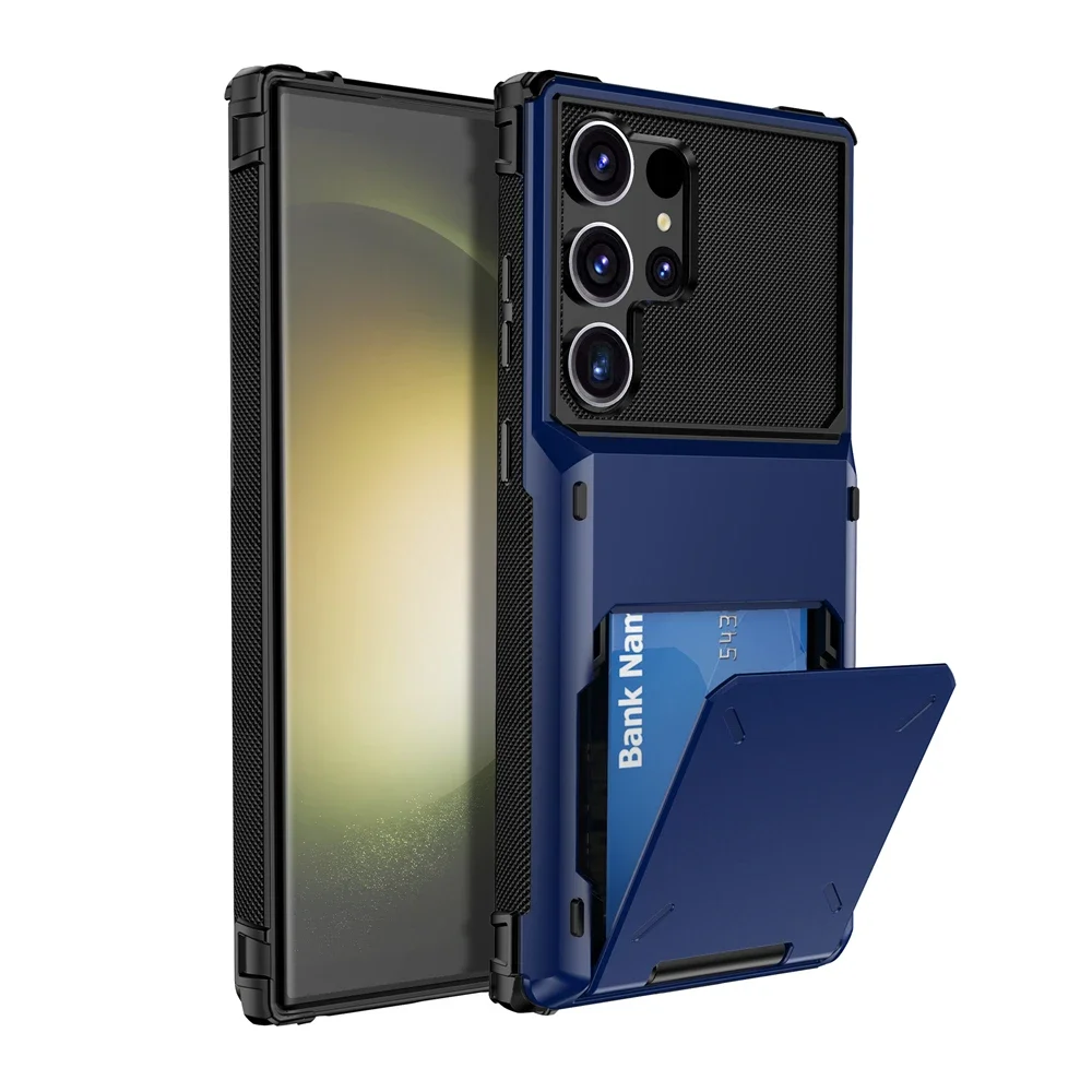 Brieftasche 5-Kartensteckplatz Kreditkasten für Samsung Galaxy S24 Ultra S23 S22 S21 Plus S20 FE Kartenhalter Abdeckung für Galaxy Note 8 9 10 20 – Detail 12