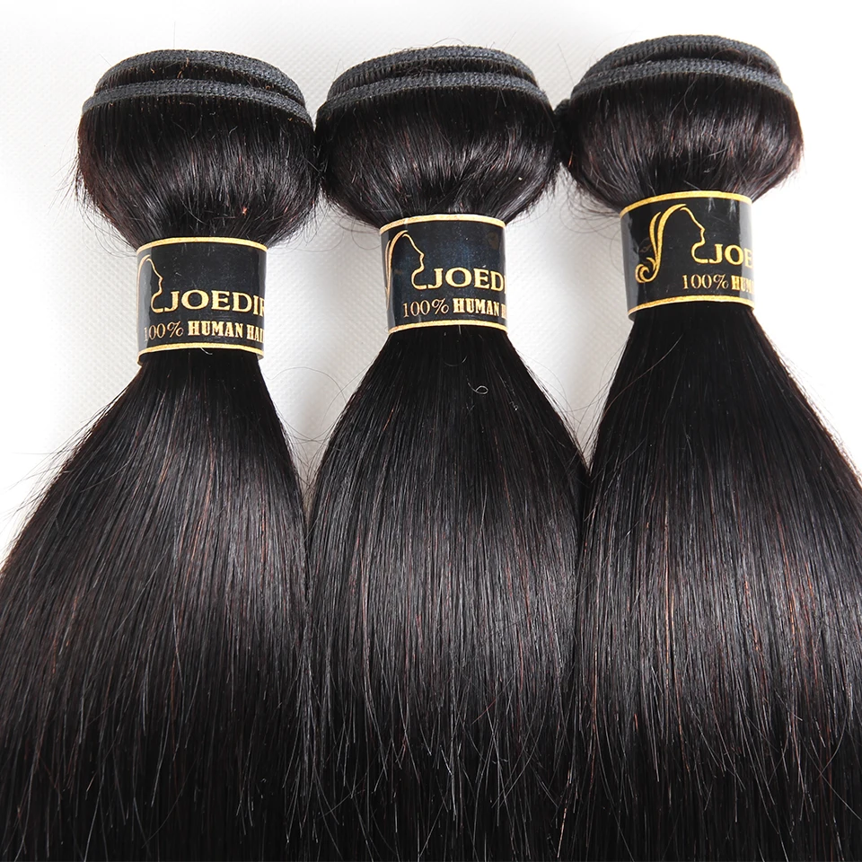 Joedir High 12A Remy Peruvian Straight Hair Weave 1/3 Bundles Human Hair Bundles Deal 300g Hair Extensions Human Hair Weaves