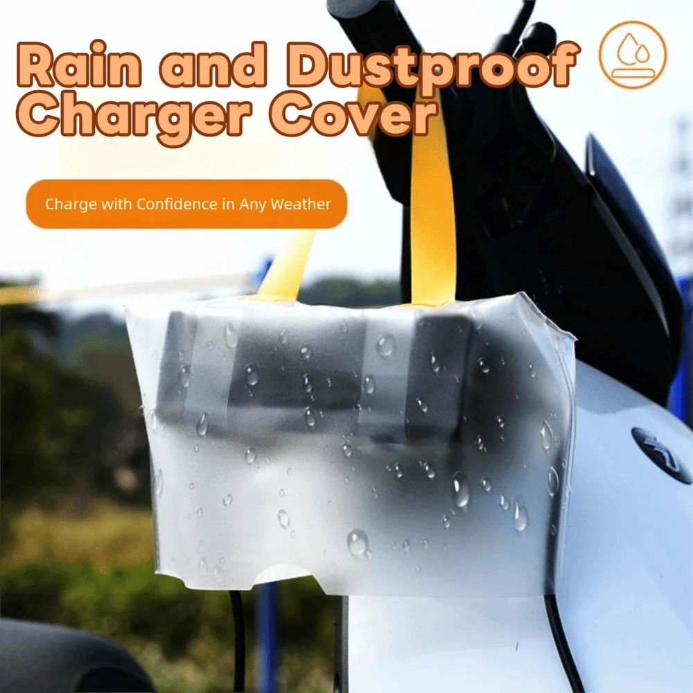 

UV Protection Motorcycle Charger Waterproof Bag Dustproof Thicken Electrical Connection Cover with Hanging Handle