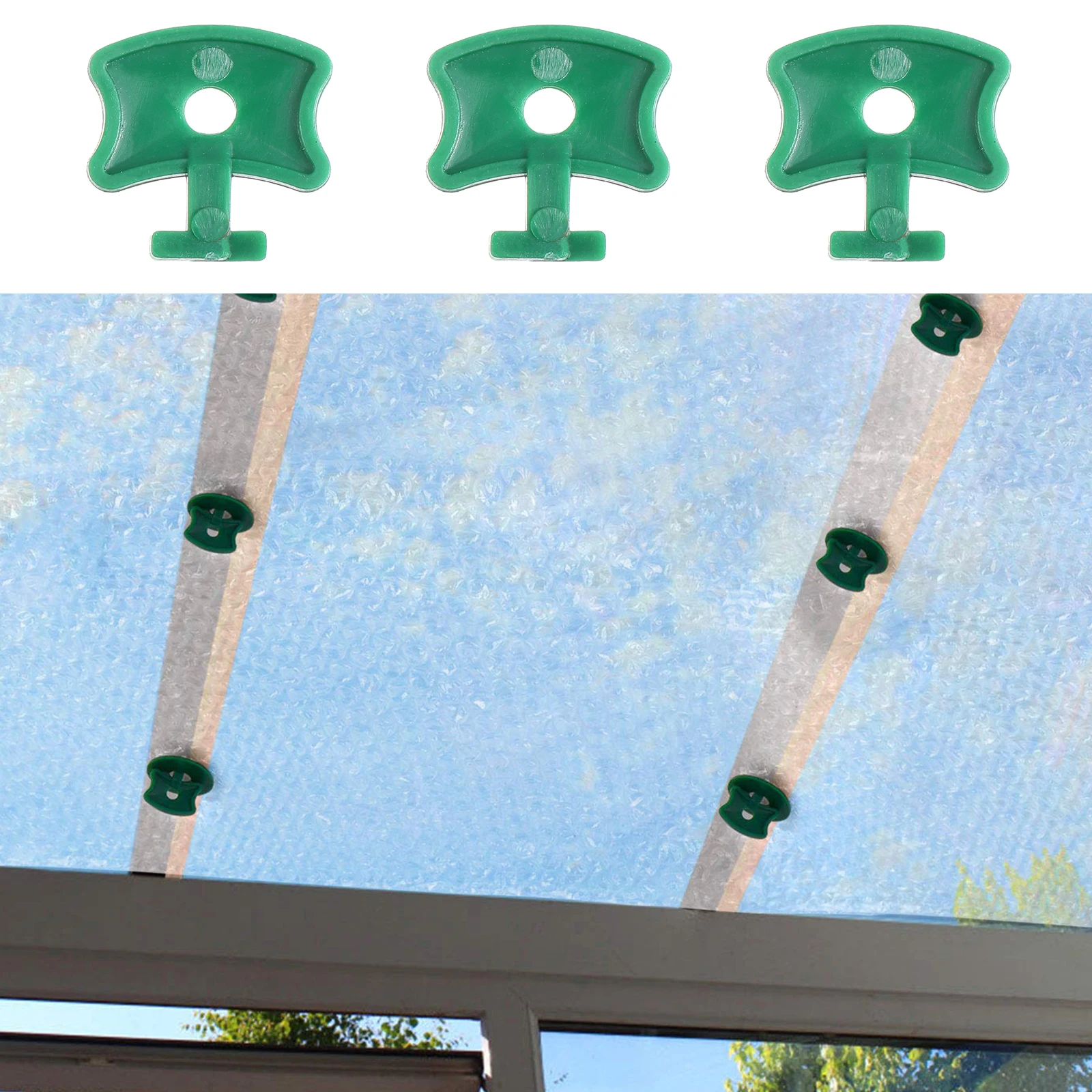 

250 Pcs Plastic Clip Garden Greenhouse Accessories Durable Reusable Shade Fabric Fastening Plant Vines Climbing Roof Channel