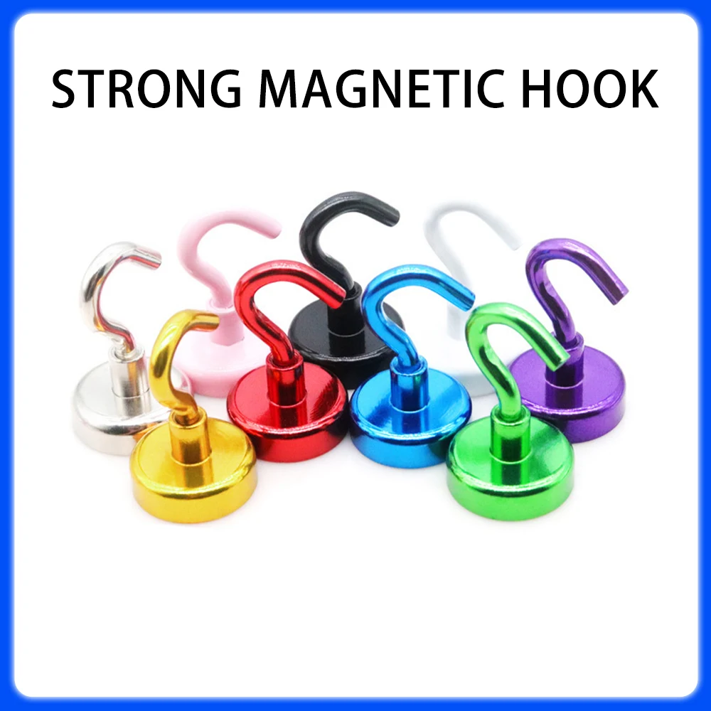 E12 ~ E32 Meerdere kleuren Sterke magnetische haken Praktische dragende haak Multifunctionele opslag voor thuisopslag Sleutelhangend