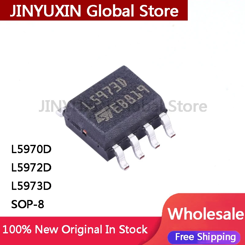 5 szt. L5973D L5970D013TR L5970D L5972D L5973D013TR L5972D013TR L5973A L9637D SOP-8 Układ scalony IC Dostępny Hurtowo — zdjęcie produktu 2