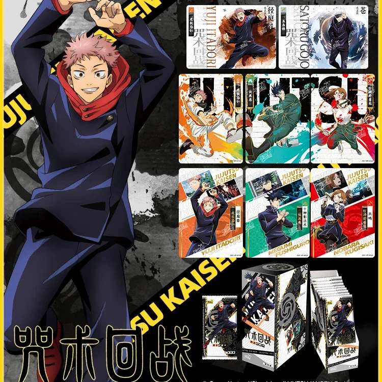 Anime Jujutsu Kaisen Cosplay Exquisite Laser Small Trading Card Full Set TwitedFate Birthday Xmas Gift Cartoon Cute Postcard