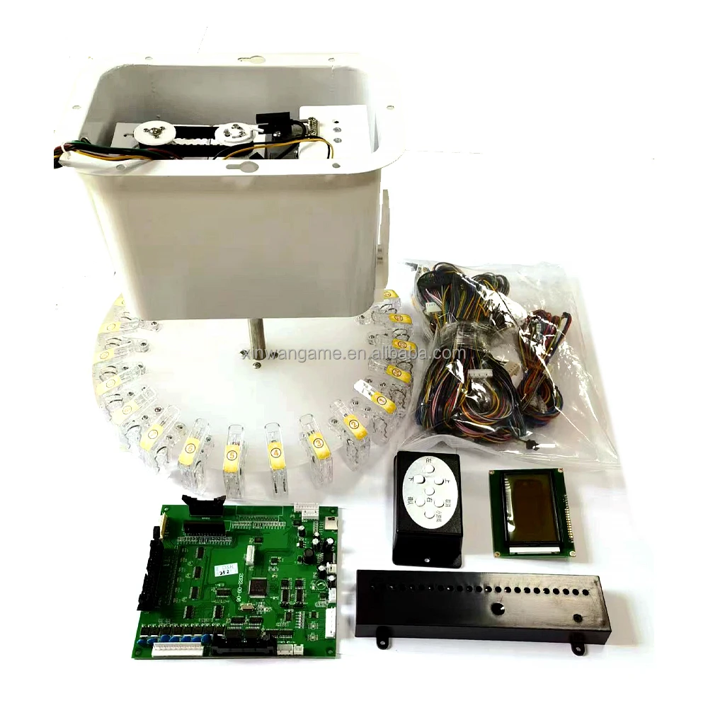 Mini Coin-Operated DIY Kids Arcade Machine Kit Turntable Clamp And Mini Clip Toys Card Snack Vending Machine