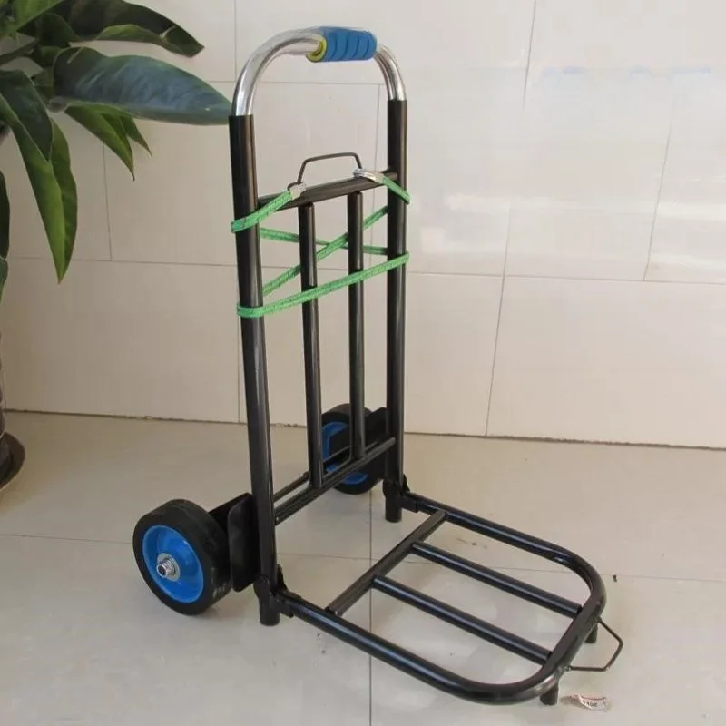 portable-heavy-duty-luggage-cart-shopping-cart-pulling-hand-truck-retractable-handle-stainless-steel-vegetable-buying-car
