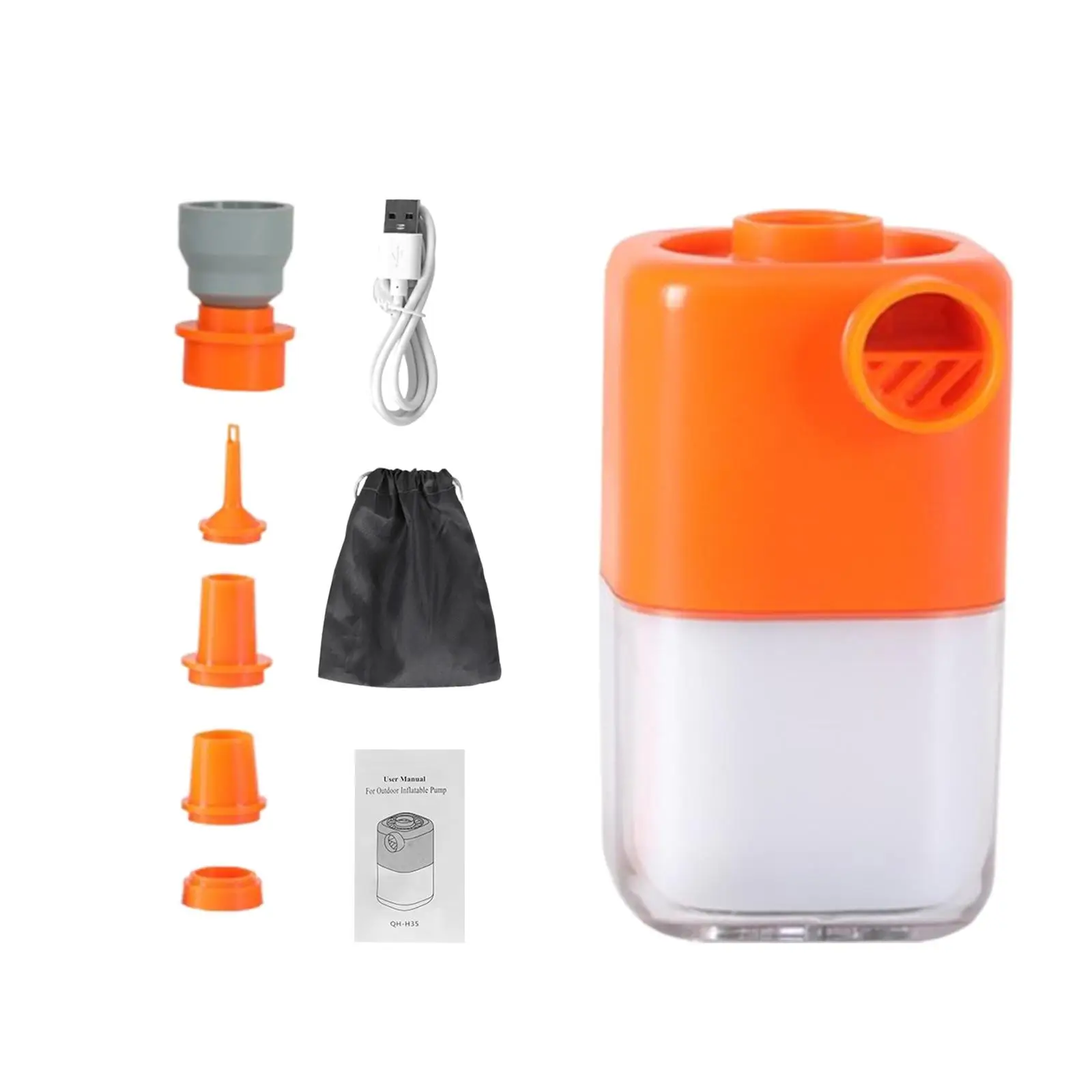 Electric Air Pump Camping Light for Pool Raft Bed Air Mattress Bed Mattress
