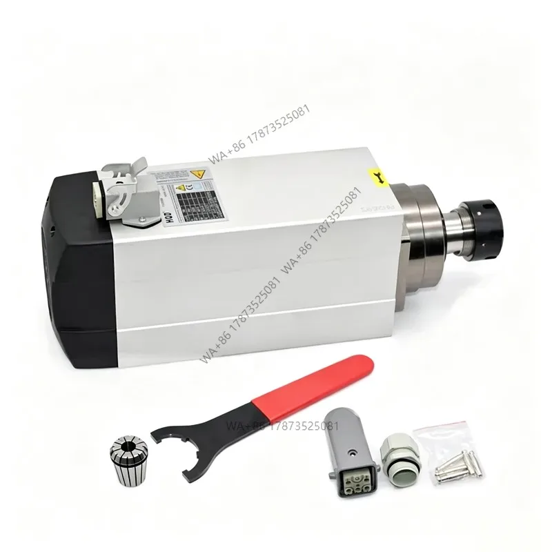 Aubalasti 1.5KW 2.2KW 3KW Air Cooled Spindle Motor 380V 220V ER20 18000RPM 300Hz GDF46-18Z For CNC Engraving Milling Machine