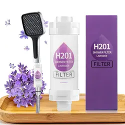 Filtro de ducha perfumado, cabezal de ducha de limón, suavizante de agua, mejora la depilación de la piel, purificador de ducha, filtro de ducha de baño