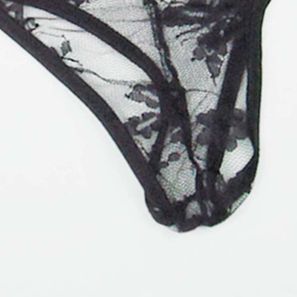 سراويل رجالية مثيرة من الدانتيل ، خصر منخفض ، بيكيني مجوف ، خيط رفيع للغاية ، سروال داخلي شفاف ، سراويل داخلية مثيرة للرجال