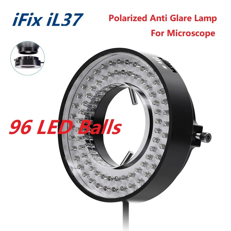 iFixes IL37 Microscope Adjustable Polarized  Light LED  Lamp,  Anti Glare Illuminators Source Eliminating Reflections Repair Lig
