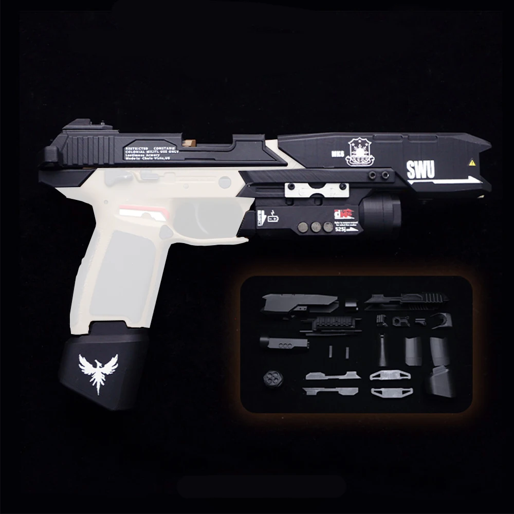 

Titanfall 2 intelligent pistol laser modification parts Iron Control P320 electric hand red frame indicator light accessories