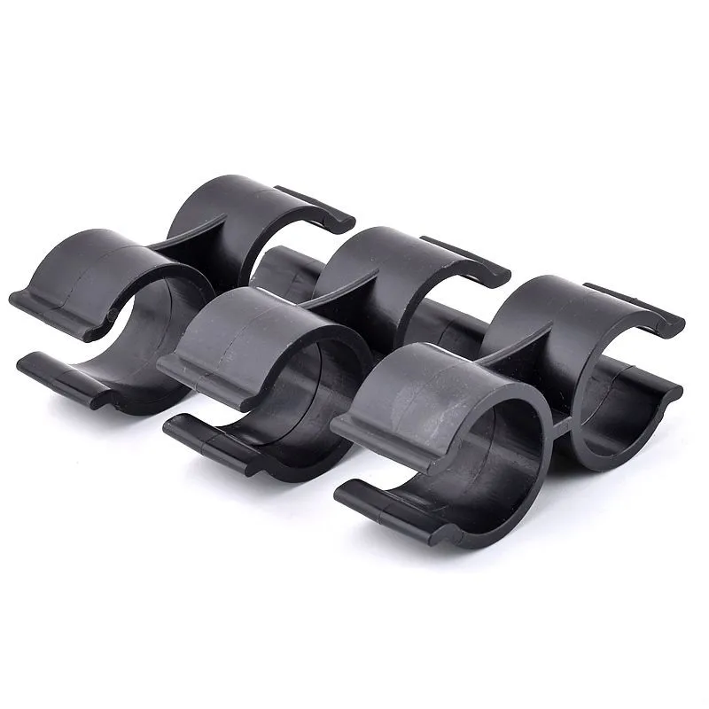 2~30 Pcs 25mm Type H PVC Pipe Clamps Aquarium Fish Tank Fitting Agricultural Irrigation Garden Water Pipe Support Double U Type