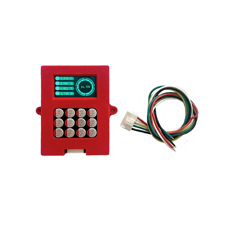 Heltecbms 3-4S 5A Balancer with voltage display TFT Lipo/lifepo4 battery voltage tester energy transfer equalizer
