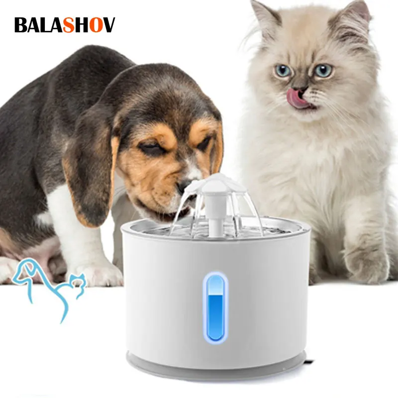 

2.4L Cat Water Fountain USB Powered Automatic Water Dispenser Cat Feeder Drink Filter for Cats Drinking Fountain Dog Drinking