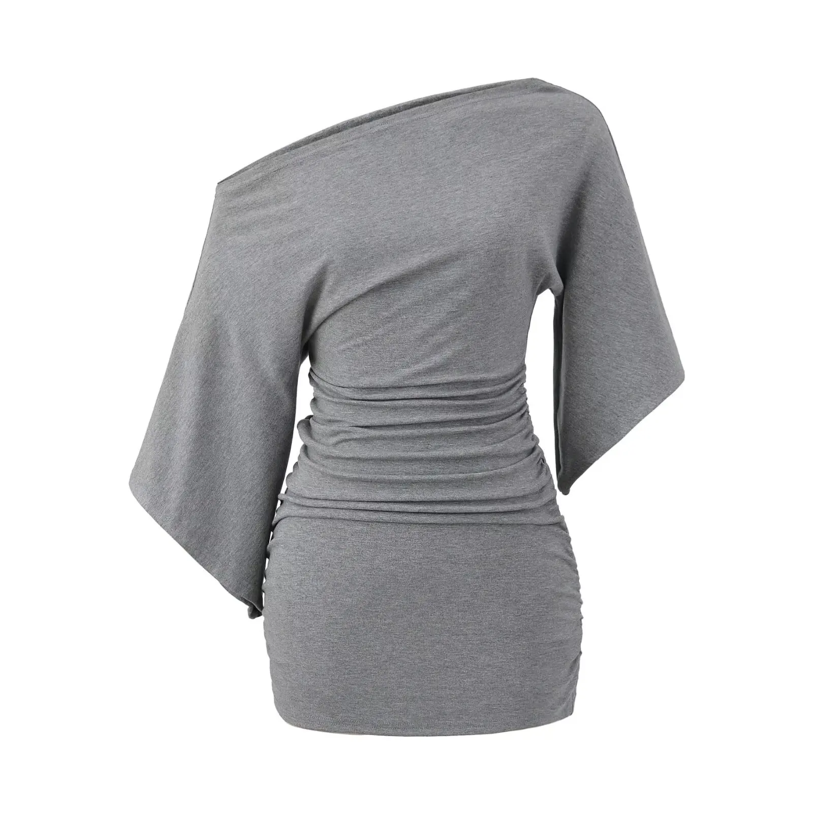 

Корейская сексуальная юбка ort Bodycon Dr Pure Desire на одно плечо плиссированная талия Cinch для похудения Bell Sve женская Dr