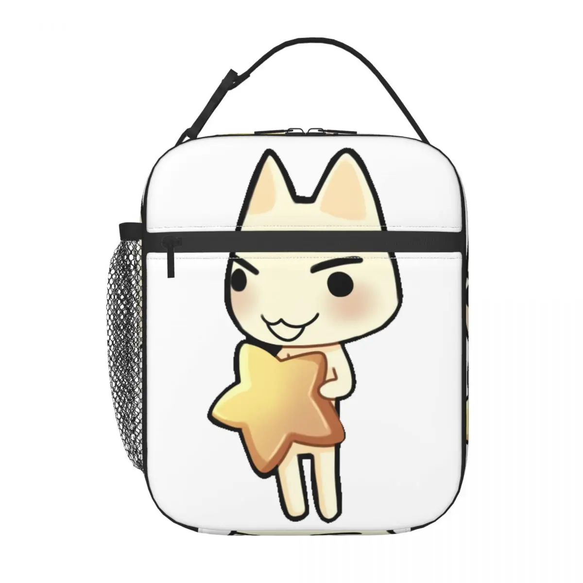 Animated Anime Games Toro Inoue Cat Insulated Lunch Bags for Outdoor Picnic Portable Thermal Cooler Bento Box Women Kids