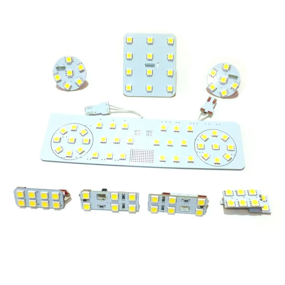 Julho rei 8 pçs/lote led interior do carro leitura cúpula mapa luzes compatíveis para volkswagen passat b6 magotan 2007 +, 5050 smd 6000k