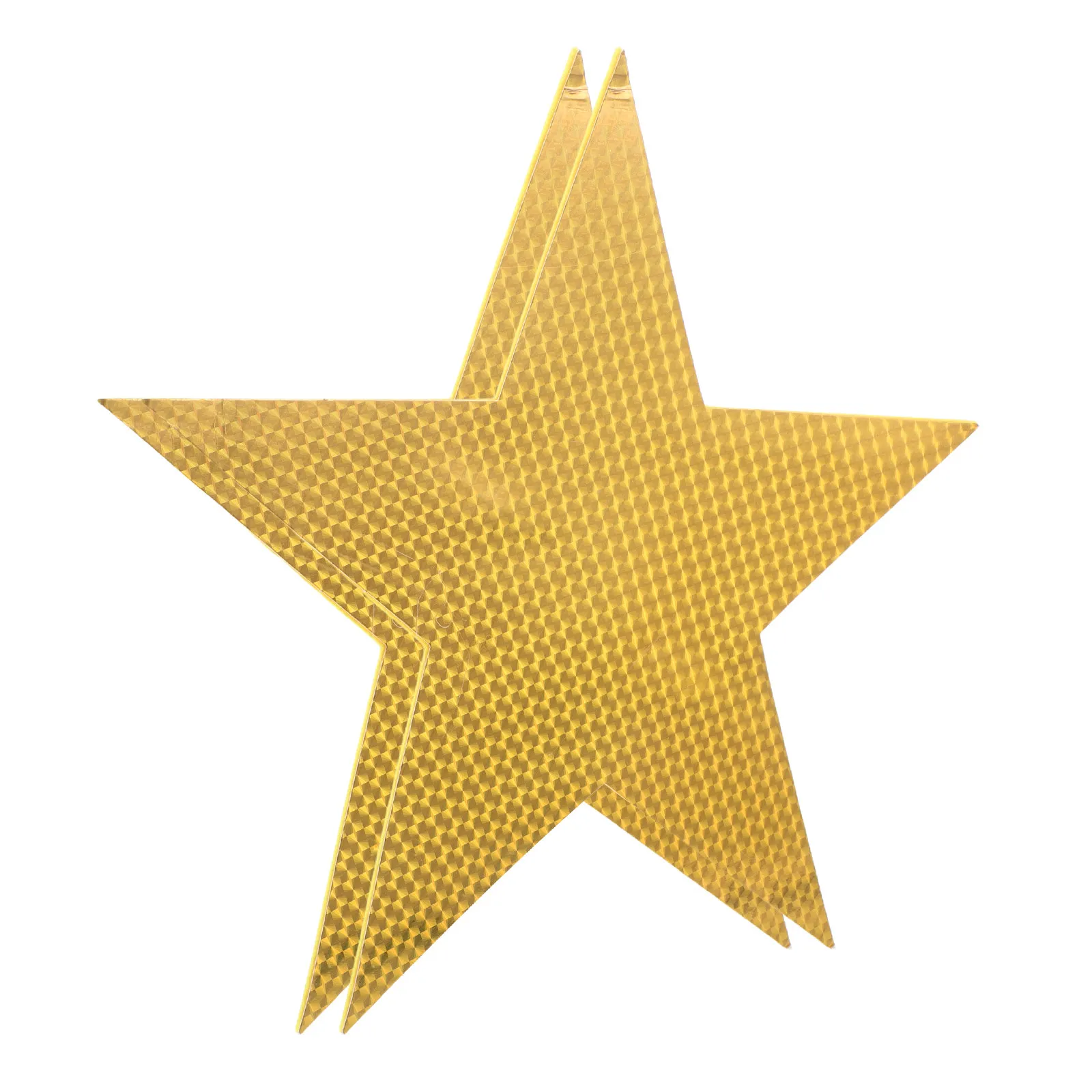 

2Pcs Star Props Pentagram Handheld Solid Color Star Party Role Playing Photo Booth Performance Stage Prop Cheerleading Supplies