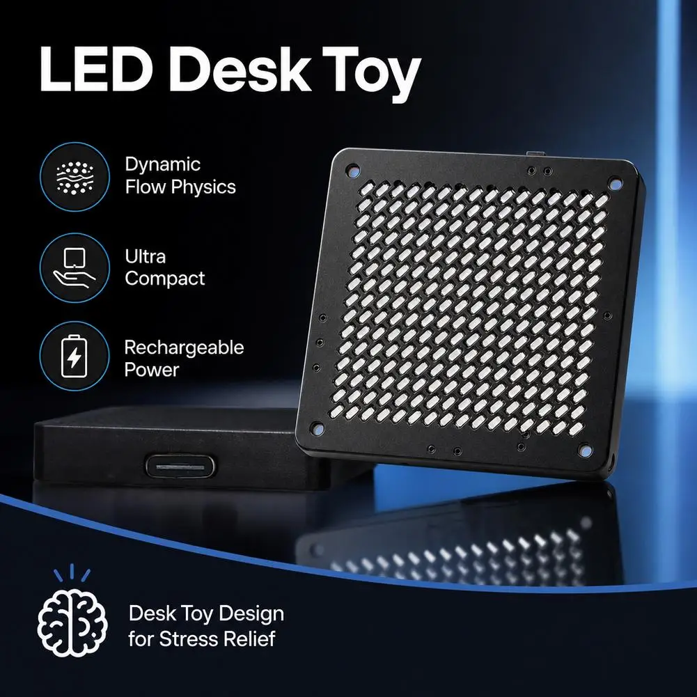 LED Fluid Simulation Toy Shake Control Funny Luminous Ornaments Mini Rechargeable Water Flow Shaking Lamp Gifts image 6