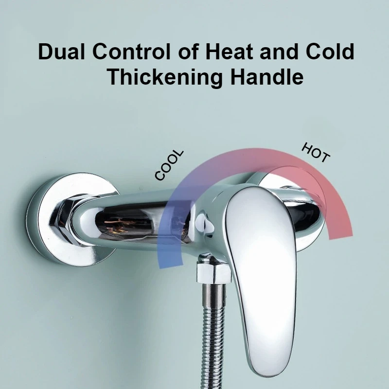 

Shower Faucets Single Handle Hot and Cold Water Tap Household Bath Switch Shower Sprinkler Faucet Bathroom Mixer Faucet