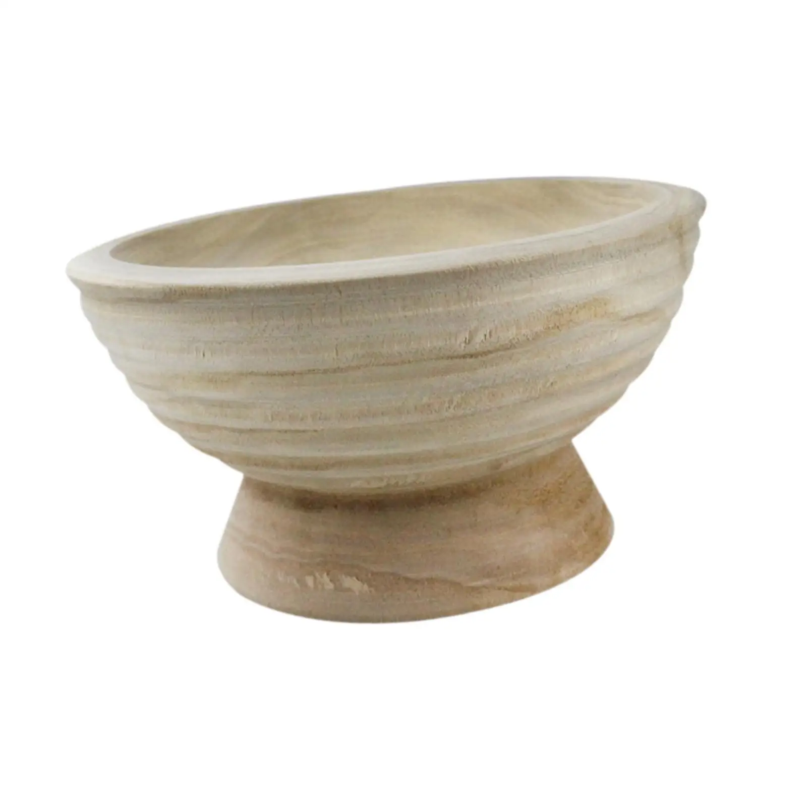 Decorative Bowl Wooden Pedestal Bowl for Parties Kitchen Counter Wedding