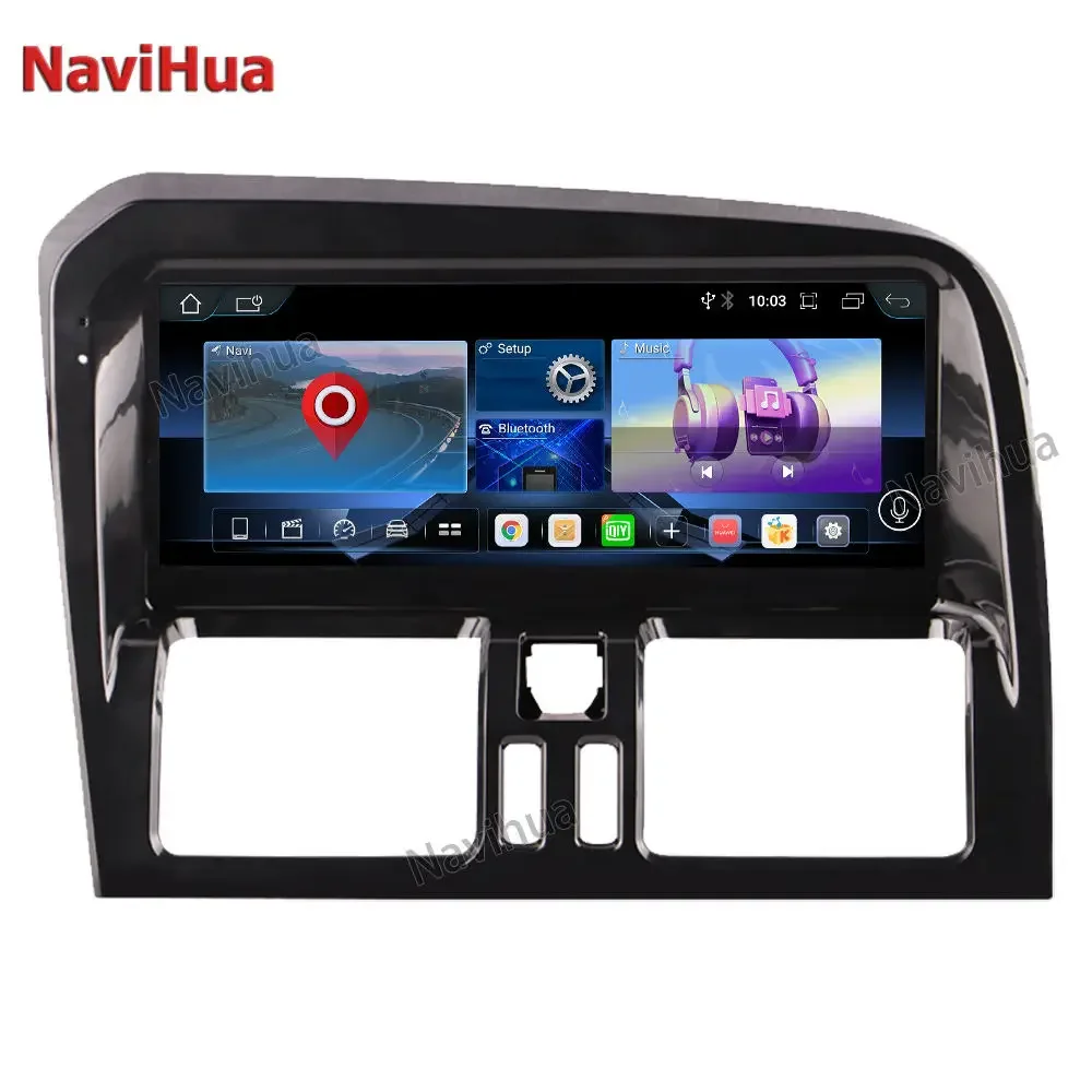 Navihua Car DVD Player Multimedia Stereo Touch Screen Qualcomm for Volvo XC60 2009 2017 Android Car Radio GPS Navigation