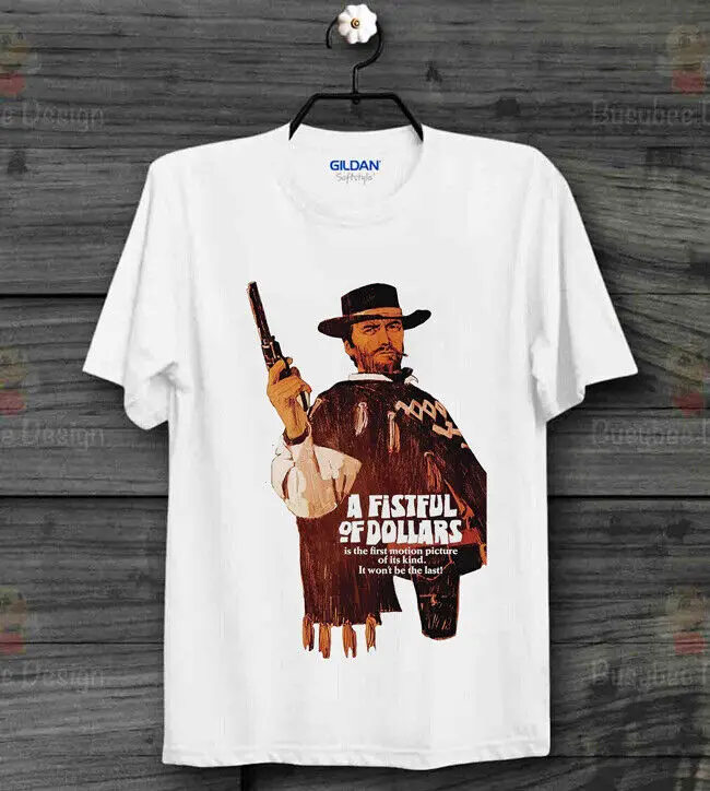 

A Fistful Of Dollars Western Poster Movie Cool Vintage Unisex TShirt B226